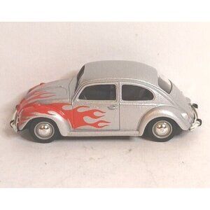 Norev Volkswagon VW Beetle Flames Bugs Are Us Silver Vintage Good Condition